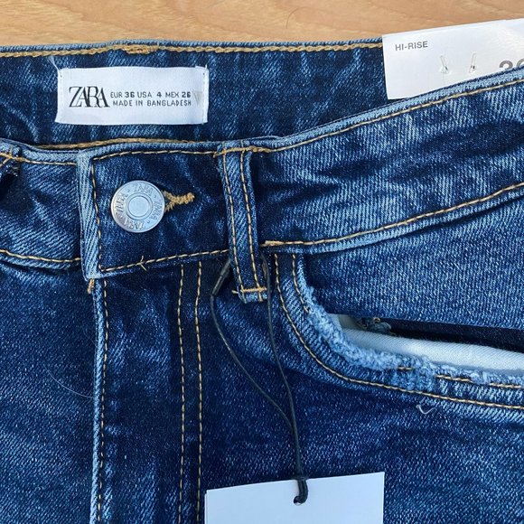 NWOT Hi-Rise ZARA Cut Off Shorts - Picture 4 of 7